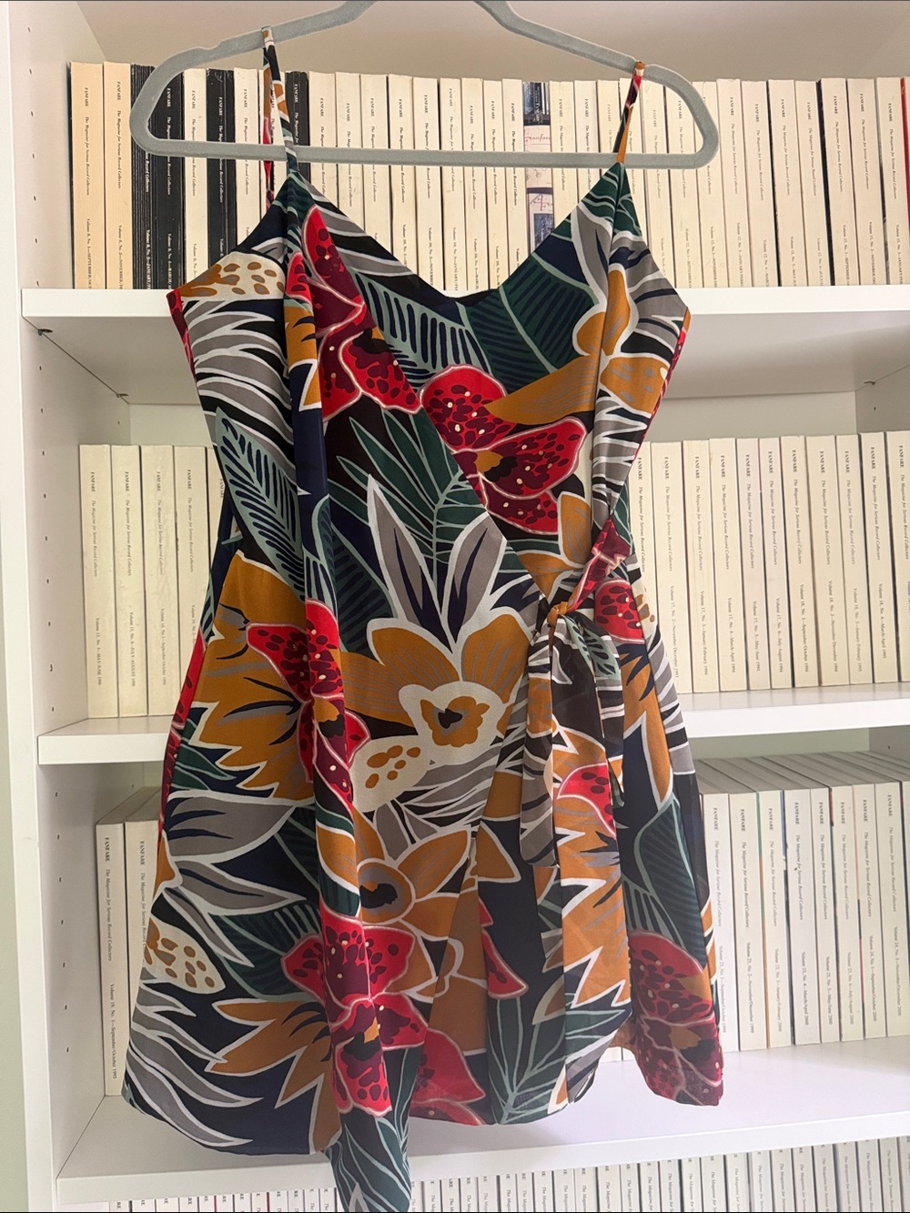 Club Monaco Floral Print Spaghetti Strap Jumpsuit — Red, Mustard, Green, Black